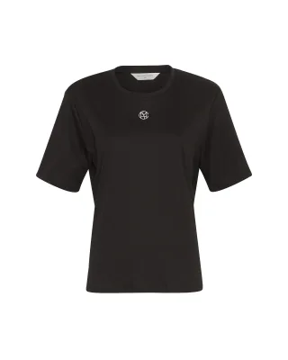 msch copenhagen - MSCHMelea Icon Tee black egret - Gr. - XS/S
