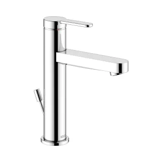 Keuco Waschtischarmatur 130 IXMO 59501, mit Ablaufgarnitur Flat, Rosette rd. verchromt , 5950101300 59501013001