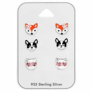 Hashtag Ohrringe aus 925 Silber