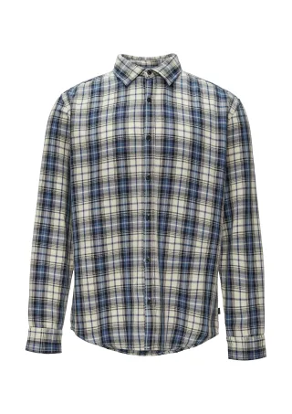 qs - Hemd blau|creme - Gr. - L