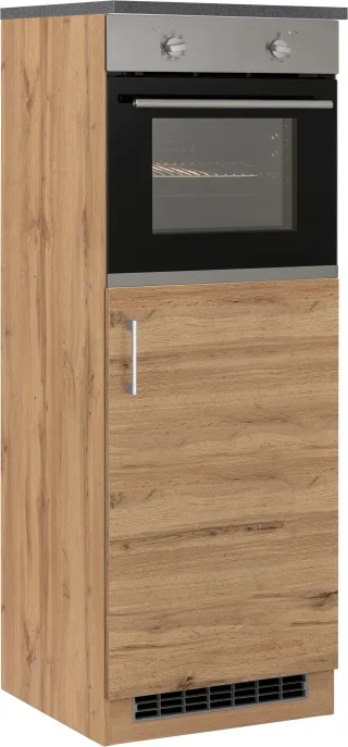 KOCHSTATION Backofen/Kühlumbauschrank "KS-Colmar" 60 cm breit, 165 cm hoch, für Einbaukühlschrank und Einbaubackofen