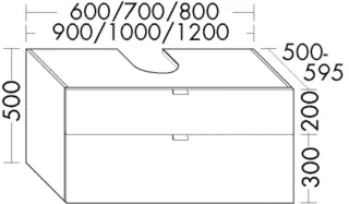 Burgbad Waschtischunterschrank rc40 System PG2 500x1200x500 Schilf Ultramatt, WWNH120F5777 WWNH120F5777