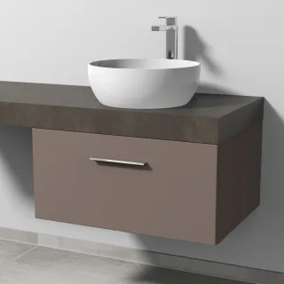 Sanipa Waschtischunterbau mit Auszug 2morrow (G3322) 340x700x520 Taupe-Matt, G33221T G33221T