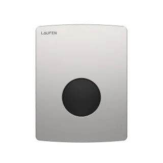 LAUFEN INEO E-AU 110 Betätigungsplatte Urinal Edelstahl gebürstet m. Taste schwarz, H9091109280001 H9091109280001