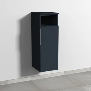 Sanipa 3way Mittelschrank mit 1 Tür und 1 offenem Fach, Marine-Matt, UP1311R UP1311R