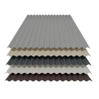 Wellblech 76/18 | Wand | 0,63 mm | Stahl | 25 µm Polyester