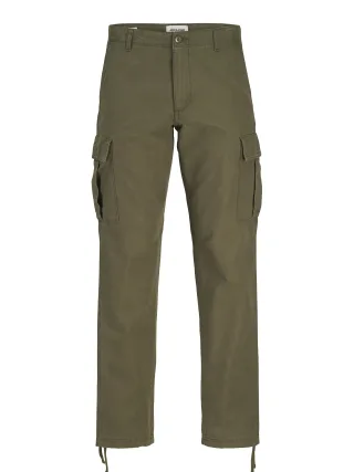 JACK&JONES - JPSTKANE BARKLEY CARGO PANT NOOS olive night - Gr. - 30/34