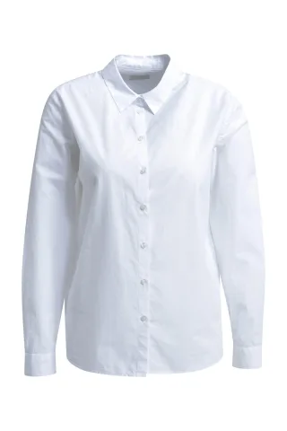 Milano Italy - shirt blouse w/ back print 1/1 sleeve white print - Gr. - 44