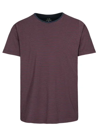 COMMANDER Finest Clothing - Rdh.-T-Shirt, 1/2 Arm ruby - Gr. - XL
