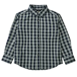 BASEFIELD - Kn.-Hemd deep mint check - Gr. - 92/98