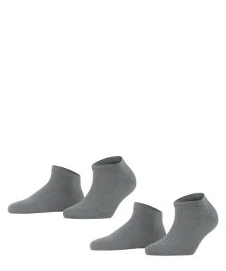FALKE - FALKE Happy 2-Pack Damen light greymel. - Gr. - 36.5