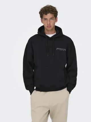 ONLY&SONS - ONSGALLERY VTG HOODIE Black - Gr. - L