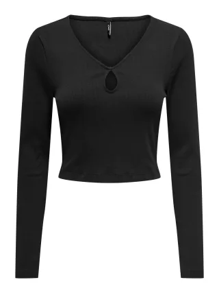 ONLY - ONLNULAN L/S TOP JRS black - Gr. - XL