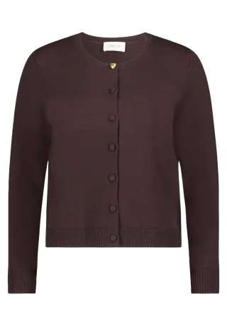 CARTOON - Feinstrickjacke braun - Gr. - 36