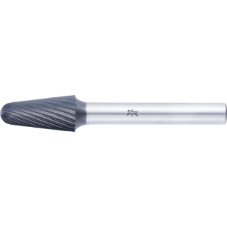PFERD TOOLS Hartmetall Hochleistungsfrässtift Kegelform KEL Ø 10x20mm Schaft-Ø 6mm Z3 HICOAT beschichtet universal mittel - 21125007