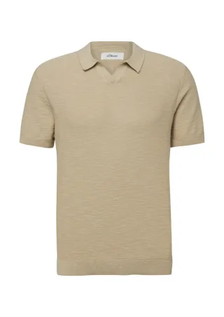 s.Oliver Red Label - Strickpullover aus Baumwolle beige - Gr. - S