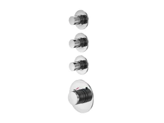 Steinberg Serie 100 Unterputzthermostat 3/4" mit 3 Ventilen 1/2", 100.4330 1004330