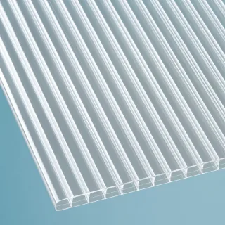 Polycarbonat Stegplatte | 16 mm | Breite 980 mm | glasklar