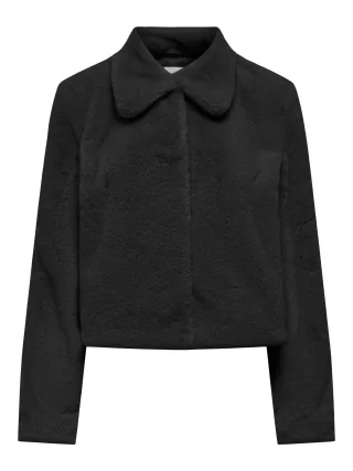 JDY - JDYMACY FAUX FUR JACKET OTW NOOS Black - Gr. - XL