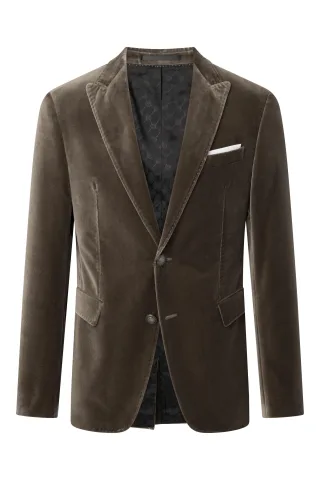 JOOP! Menswear - 17 JB-35Horace-Velvet 10020332 medium brown - Gr. - 54