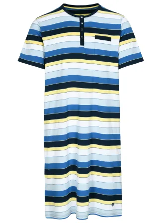 BASEFIELD - He.-Nachthemd ink stripe - Gr. - 4XL