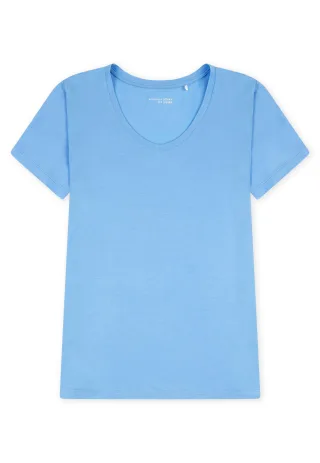 SCHIESSER - T-Shirt hellblau - Gr. - 44