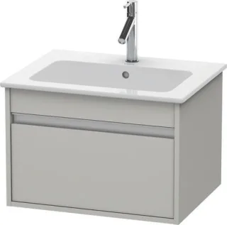 Duravit Ketho Waschtischunterbau wandhängend Betongrau Matt 600x475x410 mm - KT641800707 KT641800707
