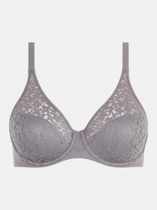 Chantelle Lingerie - Norah Bedeckender gemoldeter BH purple grey - Gr. - 80 C