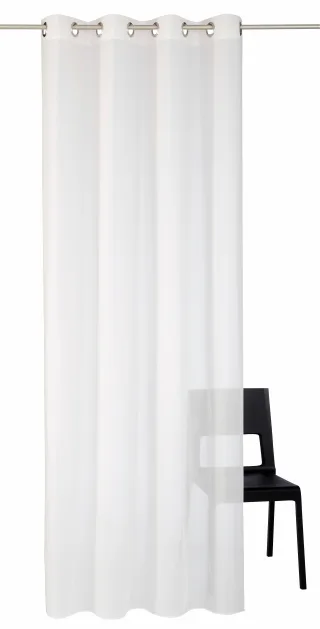 Wirth Gardine "Audrey" Ösen 1 Stk. tlg. Fertigstore mit Ösen (Ø 4 cm) nach Maß