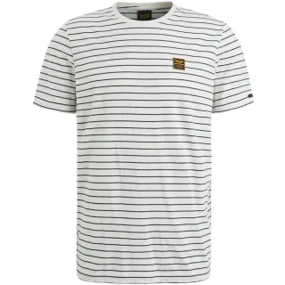 PME Legend - T-Shirt mit Streifenmuster beige - Gr. - S