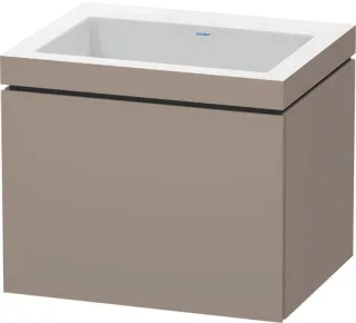 Duravit L-Cube c-bonded Set wandhängend Basalt Matt 600x480x500 mm - LC6916N4343 LC6916N4343