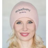Winter Mütze warme Strickmütze Wintermütze Beanie rosa weich missforty germany