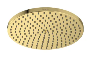 Hansgrohe Kopfbrause Raindance S 240 1jet PowderRain EcoSmart polished gold optic , 27624990 27624990