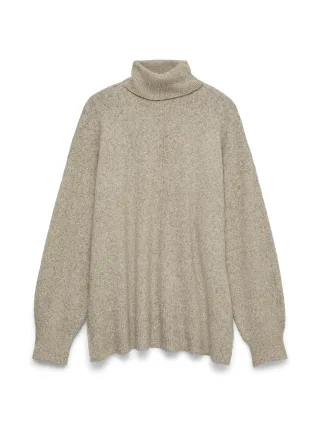 VERO MODA - VMDOFFY LS ROLL NECK PULLOVER NOOS Sepia Tint - Gr. - L
