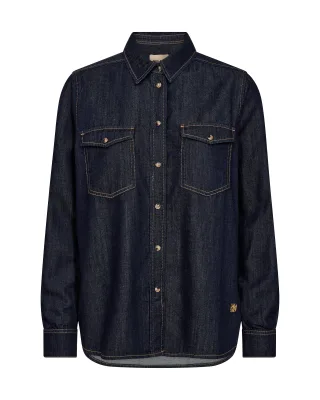 MOS MOSH - MMNatalie Denim Shirt dark blue - Gr. - S