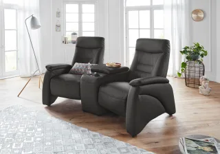 exxpo - sofa fashion 2,5-Sitzer "Ascoli, Kinosofa mit hohem Sitzkomfort, bequeme Armlehnen" inkl. Relaxfunktion, mit Ablage und Staufach, hohe Rückenlehne