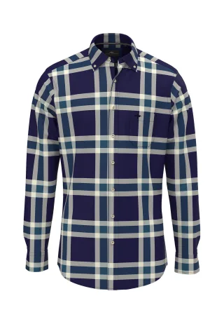 FYNCH-HATTON - Big Check, B.D., 1/1 navy - Gr. - M