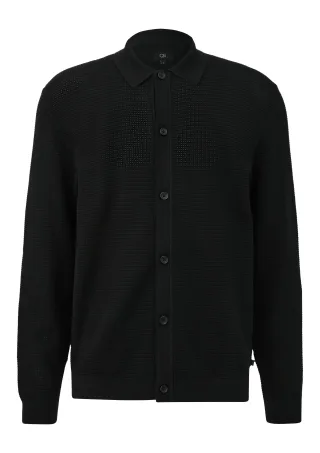 qs - Hemd schwarz - Gr. - XXL