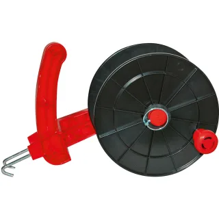 Kerbl Euro Haspel mit Metallhaken schwarz/rot - 441041