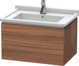 Duravit L-Cube Waschtischunterbau wandhängend Nussbaum Matt 670x469x408 mm - LC616407979 LC616407979