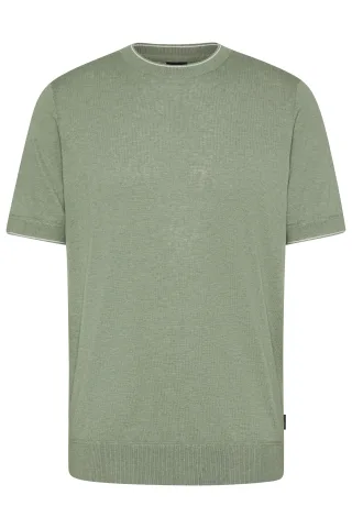bugatti - Herren T-Shirt 1/2 Arm moos - Gr. - XL
