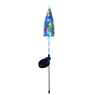 Elfeland Solar Powered Christmas Tree Star LED Light Outdoor Waterproof Solar Lawn Light Garden Landscape Christmas Part