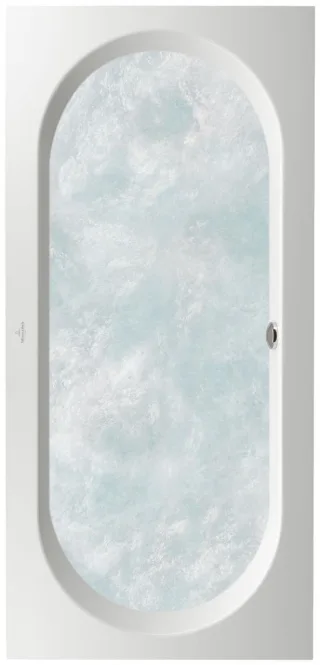 Villeroy & Boch Whirlpool Oberon, weiss, Airpool Comfort, T. Pos. 2, Trio Ablauf UAC199OBE2B2V01