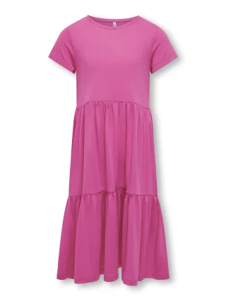 KIDS ONLY - KOGDALIA S/S LONG DRESS JRS raspberry rose - Gr. - 158/164