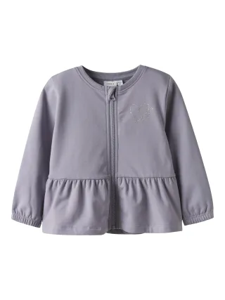 NAME IT - NMFTAIKA SWEAT CARD BRU lavender gray - Gr. - 92