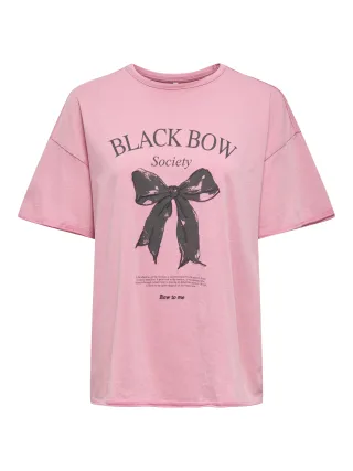 ONLY - ONLLUCY S/S BOXY BOW TOP JRS wild rose - Gr. - M