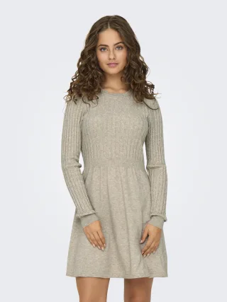 ONLY - ONLFIA LS CABLE DRESS CS KNT Weathered Teak - Gr. - XL