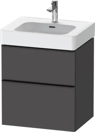 Duravit D-Neo Waschtischunterbau wandhängend Graphit Matt 584x452x625 mm - DE43760BD490000 DE43760BD490000