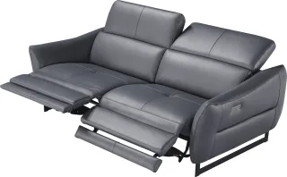 Egoitaliano 2,5-Sitzer "Dafne, elegantes Designsofa mit hohem Sitzkomfort" mit und ohne elektrischer Relaxfunktion, Kopfteile manuell verstellbar