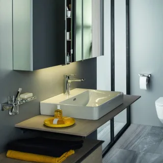 LAUFEN Aufsatzwaschtisch LAUFEN Pro S 650x465, weiß,Unterseite geschliffen, 81696.4, 8169640001081 H8169640001081
